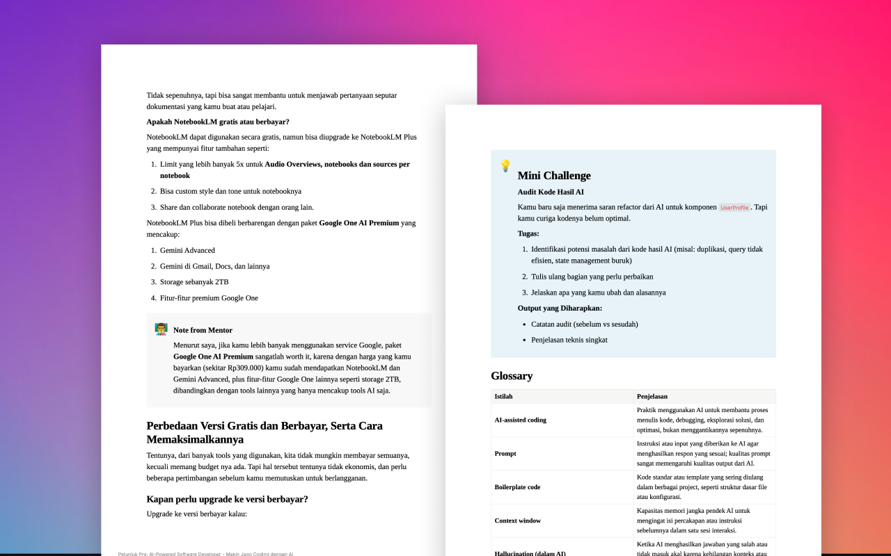 Foto kelas Ebook Full-Stack AI-Powered Developer: Dari Nol Sampai Mahir